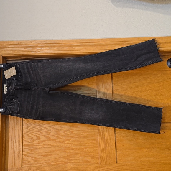 Madewell Curvy Stovepipe Jeans W23 Armand Wash black/gray $138 - Picture 9 of 10